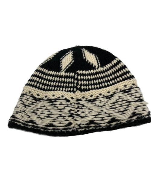SUPREME（シュプリーム）Supreme (シュプリーム) Diamond Beanie ブラック×ホワイトの古着・服飾アイテム
