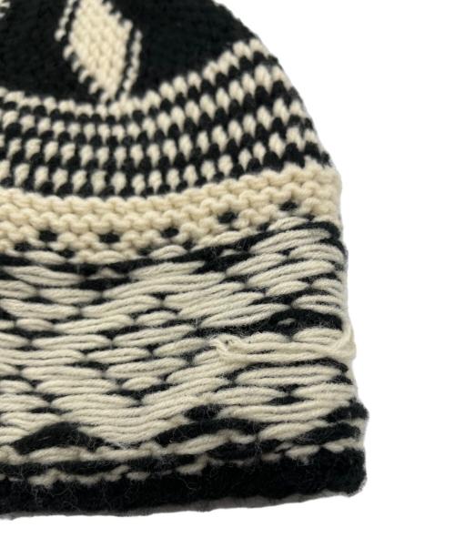 SUPREME（シュプリーム）Supreme (シュプリーム) Diamond Beanie ブラック×ホワイトの古着・服飾アイテム