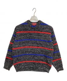 SUPREME（シュプリーム）の古着「厚手ニット」｜ブラック×レッド×ブルー