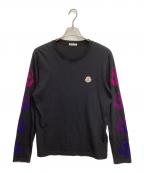 MONCLERモンクレール）の古着「長袖カットソー」｜ブラック