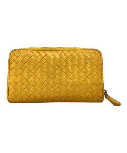 BOTTEGA VENETA（ボッテガベネタ）BOTTEGA VENETA (ボッテガベネタ) イントレチャート 長財布 イエローの古着・服飾アイテム