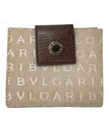 BVLGARI（ブルガリ）の古着「ロゴマニア　2つ折り財布」｜ベージュ