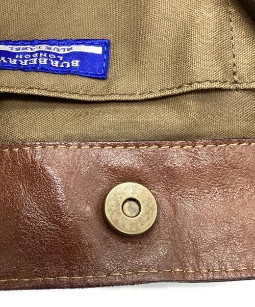 BURBERRY BLUE LABEL（バーバリー ブルー レーベル）BURBERRY BLUE LABEL (バーバリー ブルー レーベル) デニムトートバッグ ブラウン×インディゴの古着・服飾アイテム