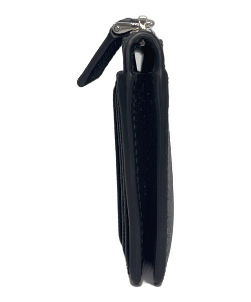 PRADA（プラダ）PRADA (プラダ) サフィアーノトライアングル カードケース ブラックの古着・服飾アイテム