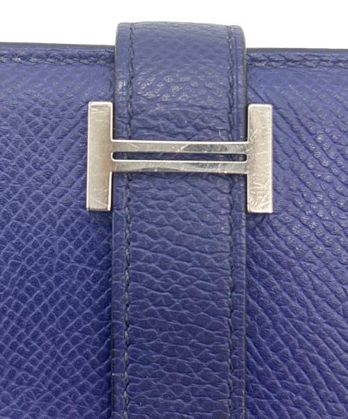 HERMES（エルメス）HERMES (エルメス) ベアンスフレ　長財布 ブルーの古着・服飾アイテム