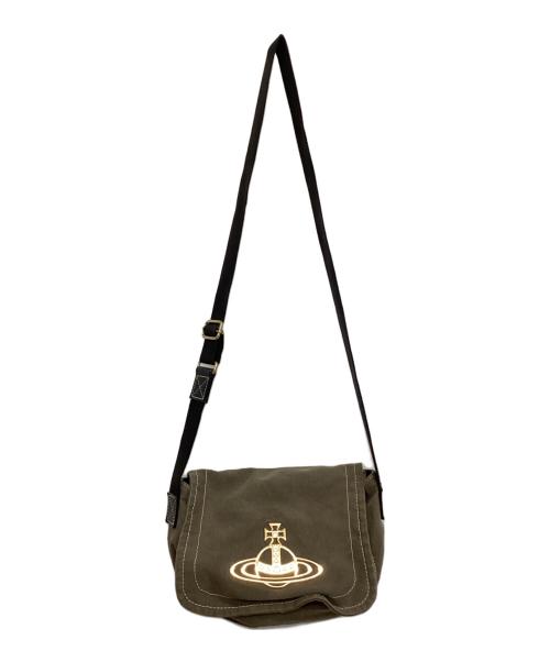 Vivienne Westwood（ヴィヴィアンウエストウッド）Vivienne Westwood (ヴィヴィアンウエストウッド) ショルダーバッグ オリーブの古着・服飾アイテム