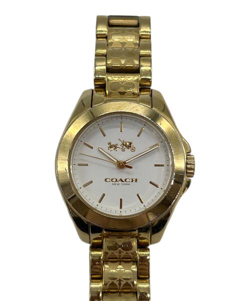 COACH（コーチ）COACH (コーチ) 腕時計（TRISTEN） ゴールドの古着・服飾アイテム