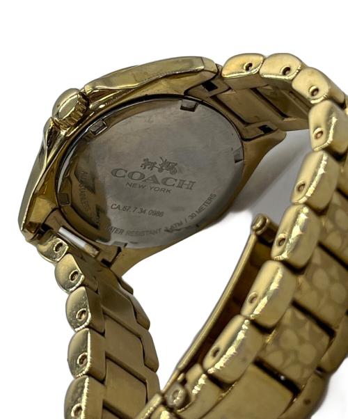 COACH（コーチ）COACH (コーチ) 腕時計（TRISTEN） ゴールドの古着・服飾アイテム