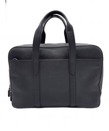 COACH（コーチ）の古着「Metropolitan Soft Brief In Refined Pebble Leather」｜ブラック