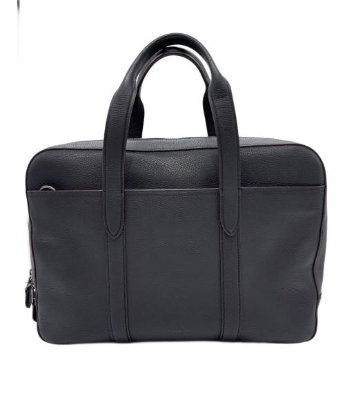 COACH（コーチ）COACH (コーチ) Metropolitan Soft Brief In Refined Pebble Leather ブラックの古着・服飾アイテム