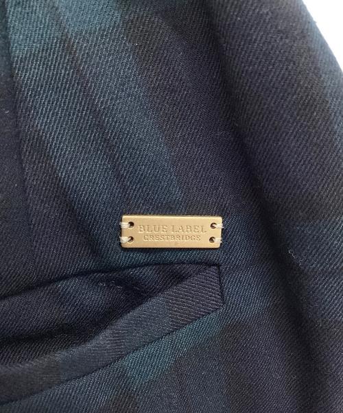 BLUE LABEL CRESTBRIDGE（ブルーレーベルクレストブリッジ）BLUE LABEL CRESTBRIDGE (ブルーレーベルクレストブリッジ) セットアップ ダークグリーン×ブラック サイズ:38の古着・服飾アイテム