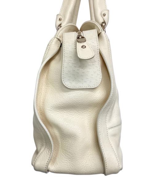 Salvatore Ferragamo（サルヴァトーレ フェラガモ）Salvatore Ferragamo (サルヴァトーレ フェラガモ) トートバッグ アイボリーの古着・服飾アイテム