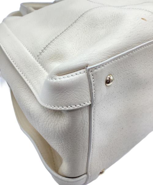 Salvatore Ferragamo（サルヴァトーレ フェラガモ）Salvatore Ferragamo (サルヴァトーレ フェラガモ) トートバッグ アイボリーの古着・服飾アイテム