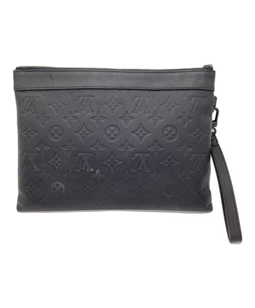 LOUIS VUITTON（ルイ ヴィトン）LOUIS VUITTON (ルイ ヴィトン) クラッチバッグ ポシェット・トゥ・ゴー ブラックの古着・服飾アイテム