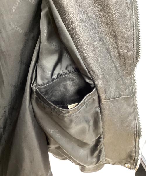 Schott（ショット）Schott (ショット) FREAK'S STORE (フリークスストア) 別注セミダブル ライダースジャケット ブラック サイズ:Ｍの古着・服飾アイテム