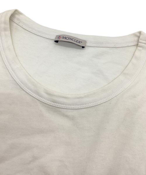 MONCLER（モンクレール）MONCLER (モンクレール) 長袖カットソー ホワイト サイズ:XLの古着・服飾アイテム