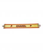 CHANELシャネル）の古着「ラバーブレスレット」｜オレンジ×パープル