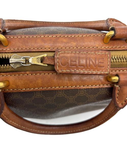 CELINE（セリーヌ）CELINE (セリーヌ) マカダムハンドバッグ ブラウンの古着・服飾アイテム