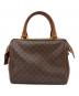 CELINE（セリーヌ）の古着「マカダムハンドバッグ」｜ブラウン