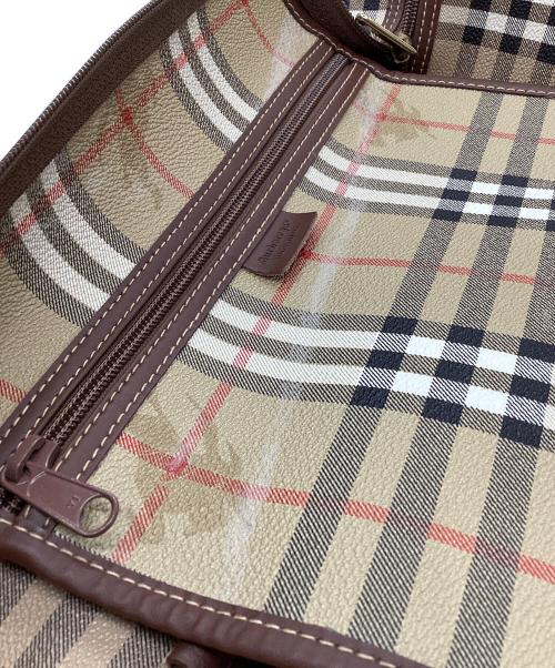 Burberry's（バーバリー）Burberry's (バーバリー) ボストンバッグ ブラウンの古着・服飾アイテム