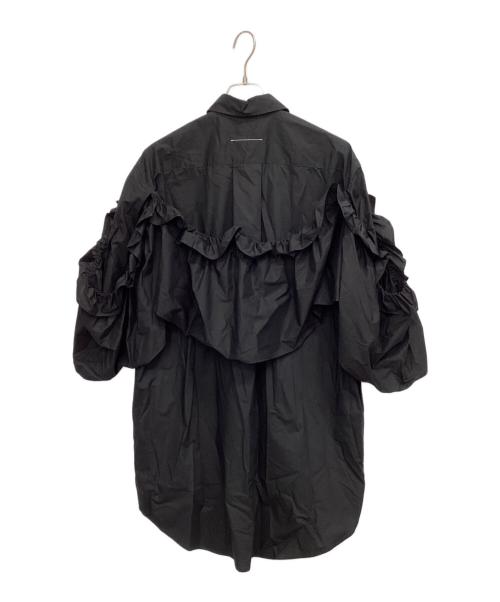 MM6 Maison Margiela（エムエムシックスメゾンマルジェラ）MM6 Maison Margiela (エムエムシックスメゾンマルジェラ) 半袖ワンピース ブラック サイズ:38の古着・服飾アイテム