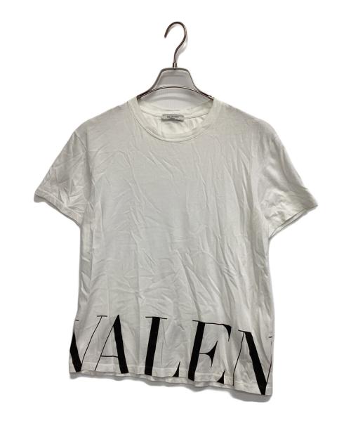 VALENTINO（ヴァレンティノ）VALENTINO (ヴァレンティノ) 半袖カットソー ブラック×ホワイト サイズ:Ｍの古着・服飾アイテム