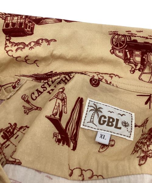 GBL（ジービーエル）GBL (ジービーエル) アロハシャツ 天空の城ラピュタ ベージュ サイズ:ＸＬの古着・服飾アイテム