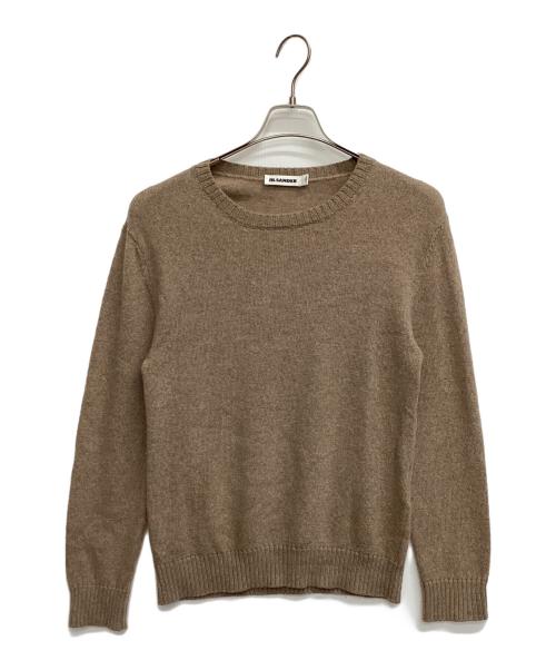 JIL SANDER（ジルサンダー）JIL SANDER (ジルサンダー) 薄手ニット ブラウン サイズ:48の古着・服飾アイテム