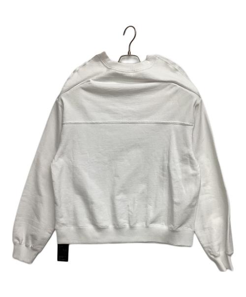soduk（スドーク）soduk (スドーク) クルーネックスウェット folded over pullover ホワイト サイズ:Free 未使用品の古着・服飾アイテム