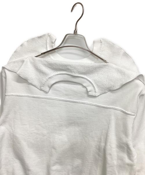 soduk（スドーク）soduk (スドーク) クルーネックスウェット folded over pullover ホワイト サイズ:Free 未使用品の古着・服飾アイテム