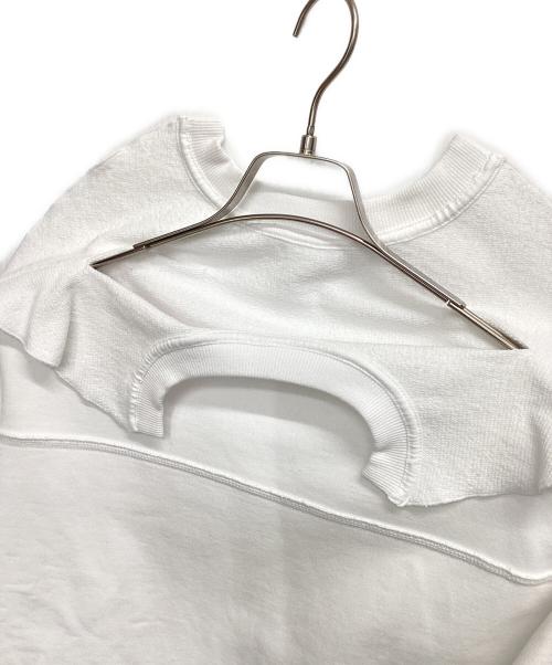 soduk（スドーク）soduk (スドーク) クルーネックスウェット folded over pullover ホワイト サイズ:Free 未使用品の古着・服飾アイテム