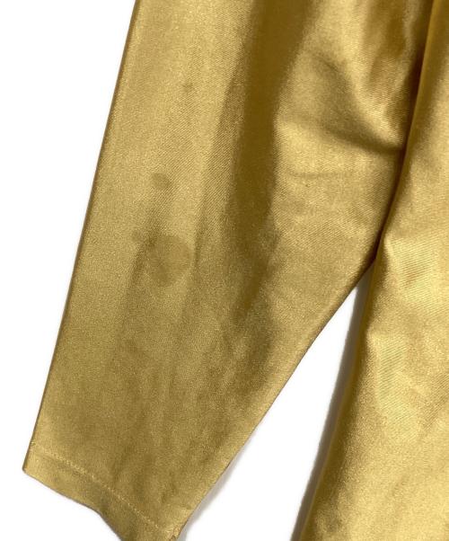 ISSEY MIYAKE（イッセイミヤケ）ISSEY MIYAKE (イッセイミヤケ) サテンジャケット ゴールド サイズ:Ｍの古着・服飾アイテム