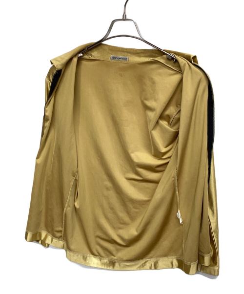 ISSEY MIYAKE（イッセイミヤケ）ISSEY MIYAKE (イッセイミヤケ) サテンジャケット ゴールド サイズ:Ｍの古着・服飾アイテム