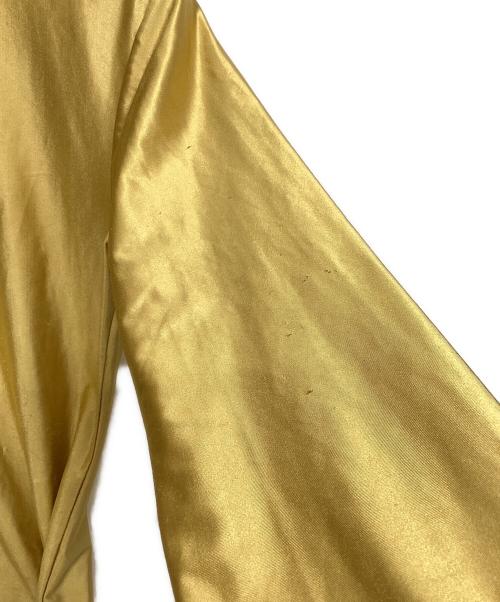 ISSEY MIYAKE（イッセイミヤケ）ISSEY MIYAKE (イッセイミヤケ) サテンジャケット ゴールド サイズ:Ｍの古着・服飾アイテム