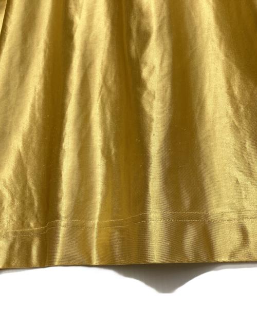 ISSEY MIYAKE（イッセイミヤケ）ISSEY MIYAKE (イッセイミヤケ) サテンジャケット ゴールド サイズ:Ｍの古着・服飾アイテム