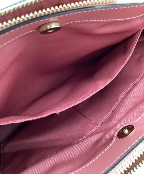 COACH（コーチ）COACH (コーチ) トートバッグ ベージュ×ピンクの古着・服飾アイテム