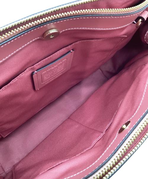 COACH（コーチ）COACH (コーチ) トートバッグ ベージュ×ピンクの古着・服飾アイテム