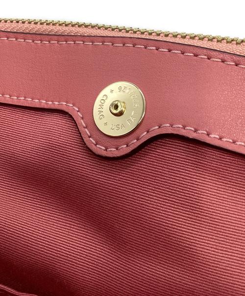 COACH（コーチ）COACH (コーチ) トートバッグ ベージュ×ピンクの古着・服飾アイテム