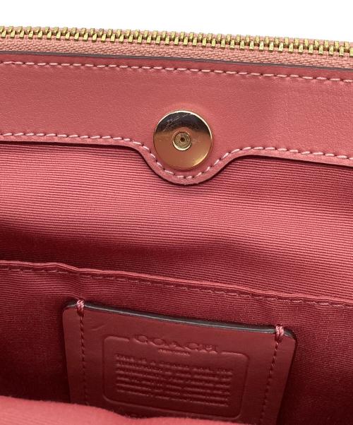 COACH（コーチ）COACH (コーチ) トートバッグ ベージュ×ピンクの古着・服飾アイテム