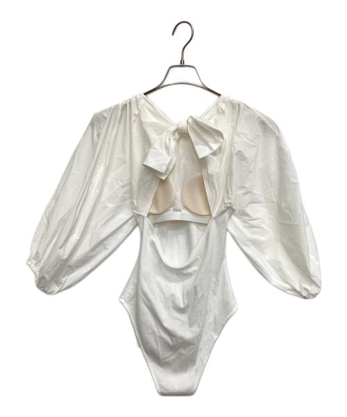 LEINWANDE（ラインヴァンド）LEINWANDE (ラインヴァンド) 半袖ブラウス ホワイト サイズ: Free 未使用品の古着・服飾アイテム