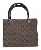 GUCCIグッチ）の古着「バンブートートバッグ」｜ブラウン