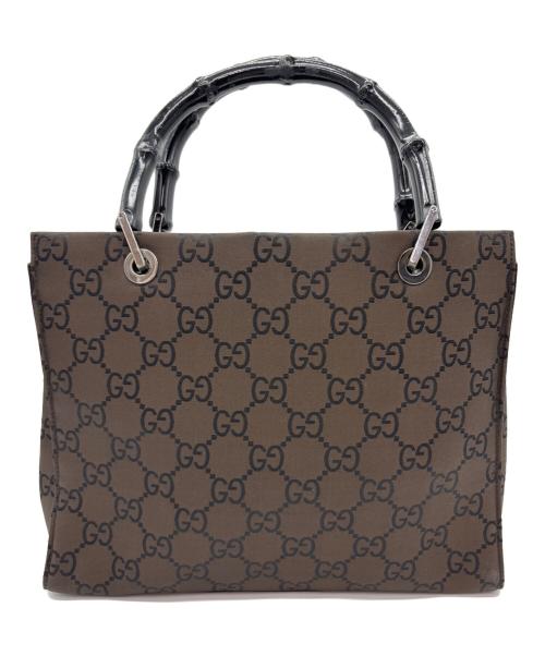 GUCCI（グッチ）GUCCI (グッチ) バンブートートバッグ ブラウンの古着・服飾アイテム