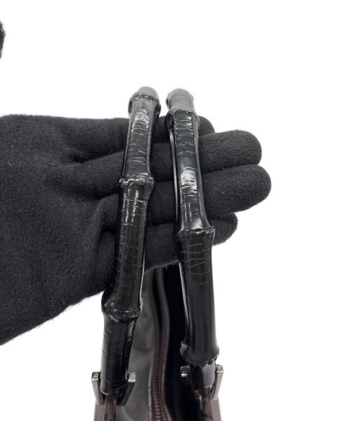 GUCCI（グッチ）GUCCI (グッチ) バンブートートバッグ ブラウンの古着・服飾アイテム