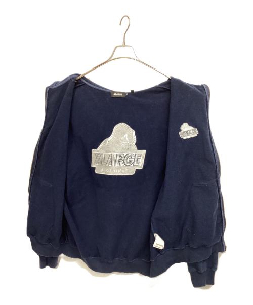 X-LARGE（エクストララージ）X-LARGE (エクストララージ) ジップパーカー ネイビー サイズ:XLの古着・服飾アイテム