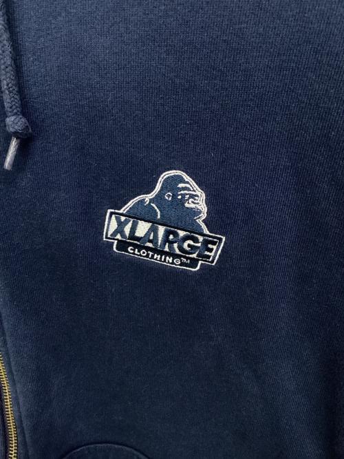 X-LARGE（エクストララージ）X-LARGE (エクストララージ) ジップパーカー ネイビー サイズ:XLの古着・服飾アイテム