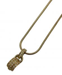 Christian Dior（クリスチャン ディオール）の古着「ラインストーンネックレス」｜ゴールド