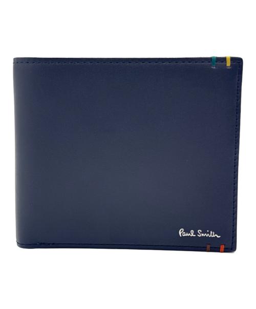 PAUL SMITH（ポールスミス）Paul Smith (ポールスミス) 2つ折り財布 ネイビーの古着・服飾アイテム