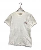 maison kitsuneメゾンキツネ）の古着「半袖カットソー」｜ホワイト