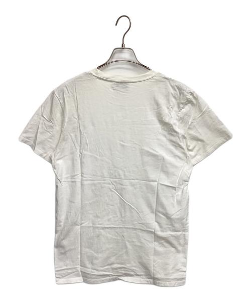 maison kitsune（メゾンキツネ）MAISON KITSUNE (メゾンキツネ) 半袖カットソー ホワイト サイズ:Ｌの古着・服飾アイテム