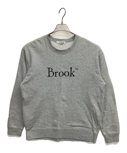 BROOK（ブルック）Brook (ブルック) クルーネックスウェット グレー サイズ:Ｌの古着・服飾アイテム